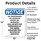 Signmission No Trespassing Or Loitering Except OSHA Notice Sign, Aluminum, 10in W x 14in L, 2PK OS-2PACK-NS-A-1014-V-14954 - alternate 4